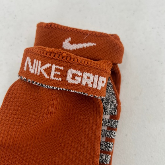NikeGrip Football Crew Socks Burnt Orange Large L Athletic Performance